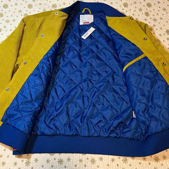 NWT Supreme Old English Corduroy Varsity Jacket size S - Picture 3 of 8